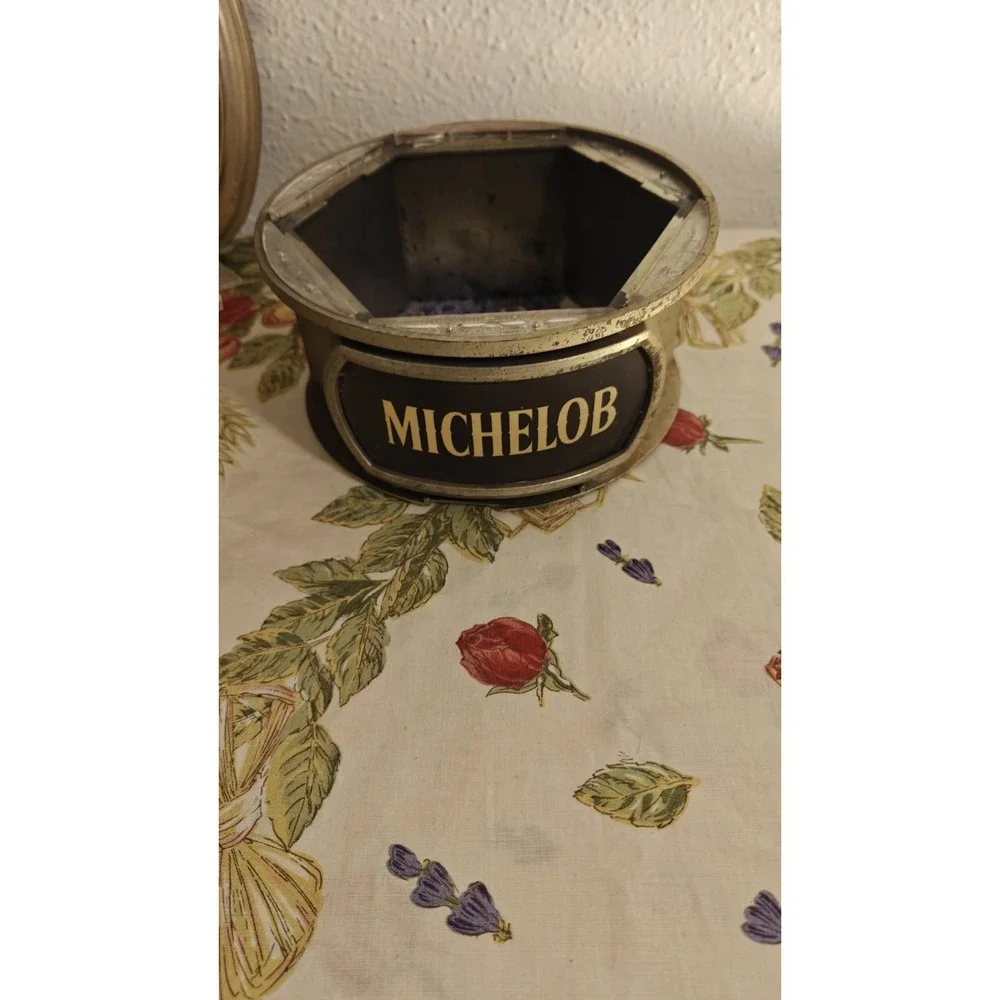 VTG MICHELOB Lighted Lantern Wall Sconce Elec Candle Promo Bar Sign Man Cave 80s
